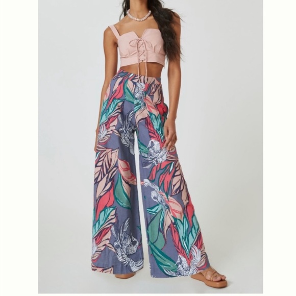 Anthropologie Bel Kazen Chelsea bird pants size large new without tags - Picture 6 of 9